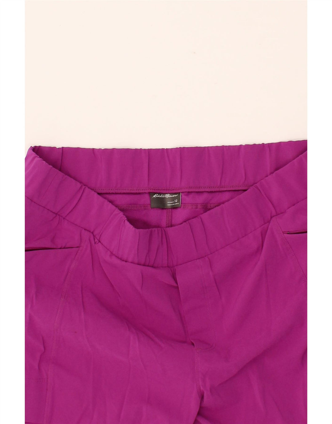 EDDIE BAUER Womens Cargo Shorts US 12 Large W34 Pink Polyester Vintage Eddie Bauer and Second-Hand Eddie Bauer from Messina Hembry 