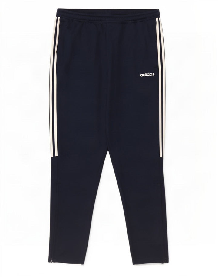 Pantaloni da tuta Adidas Aeroready da uomo medio poliestere blu navy