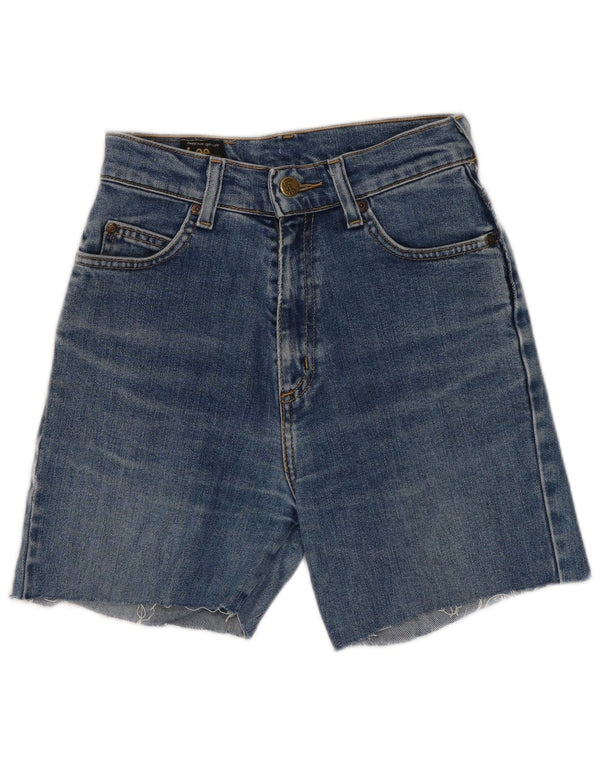 Pantaloncini di jeans a vita alta da donna Lee W24 XS Blu