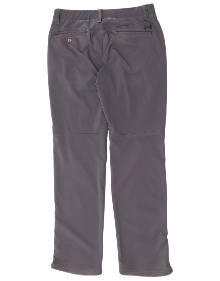 Pantaloni chino regolari da uomo Under Armour W34 L34 poliestere grigio