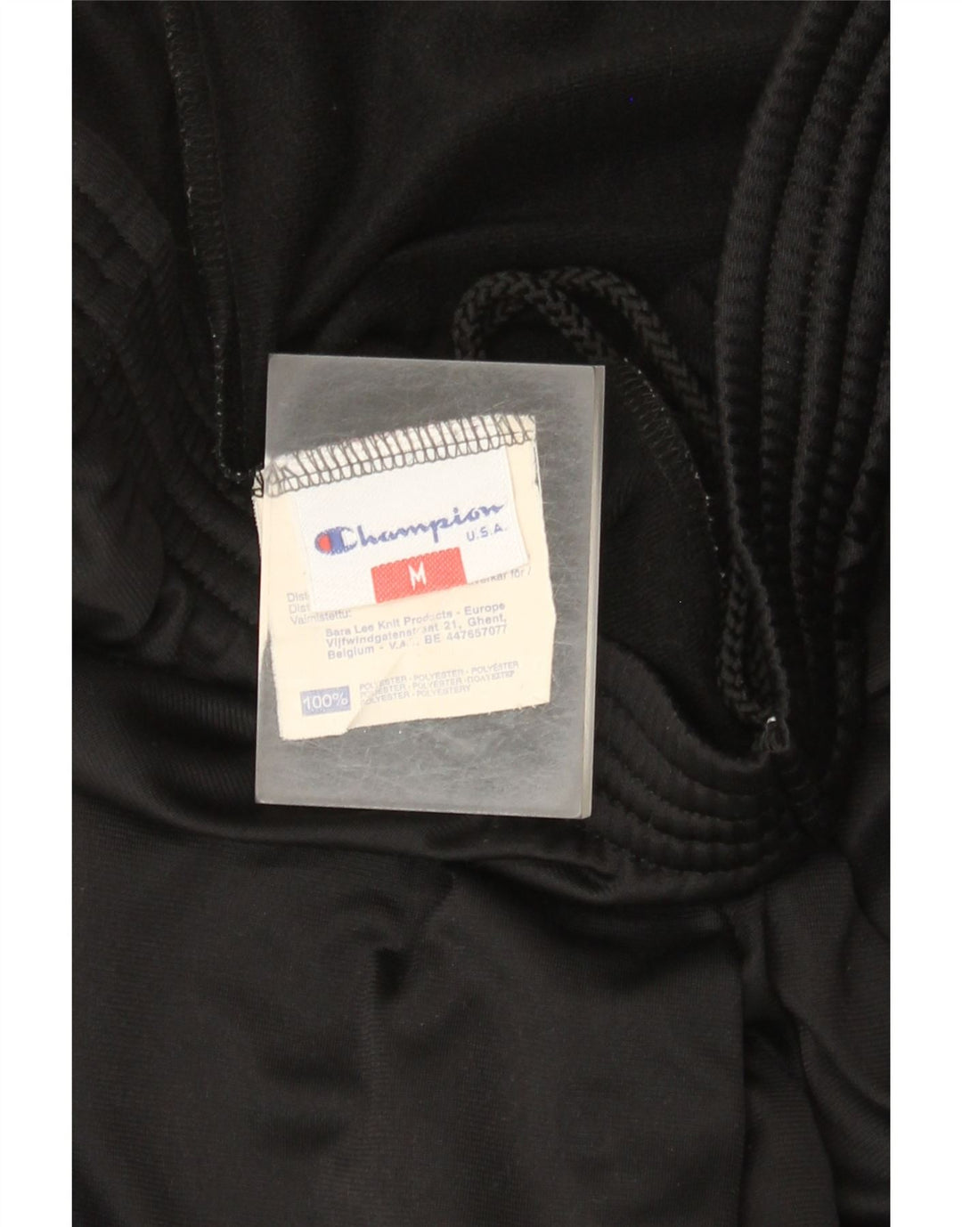 Pantaloni da tuta da uomo Champion in poliestere nero medio