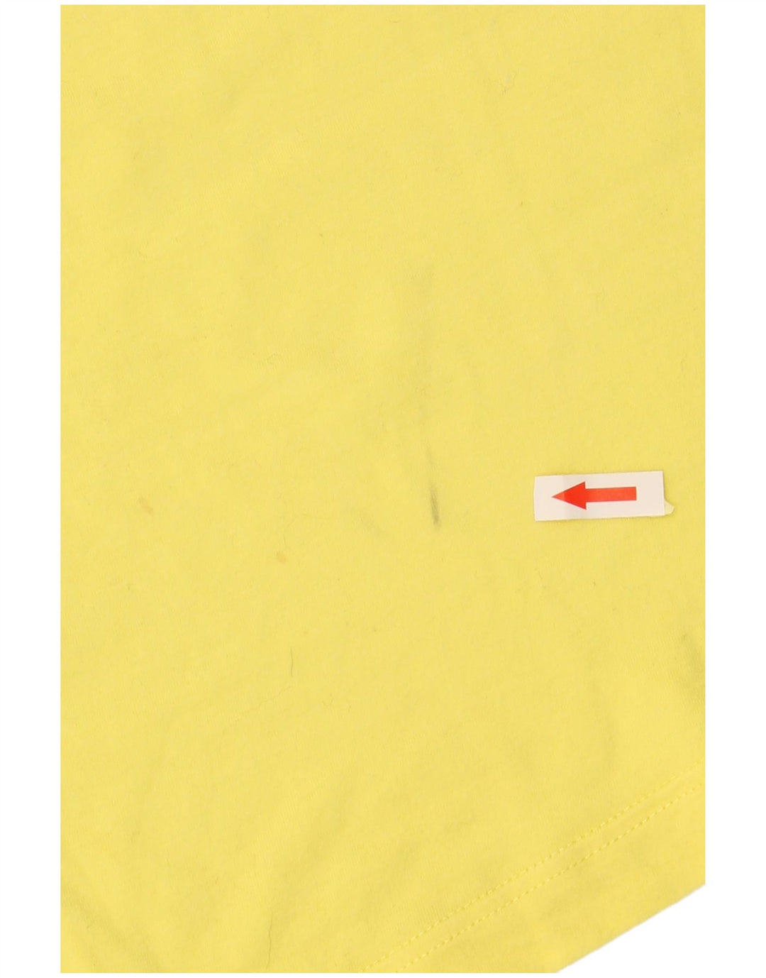 KRIZIA T-shirt grafica da donna Top UK 16 grande cotone giallo