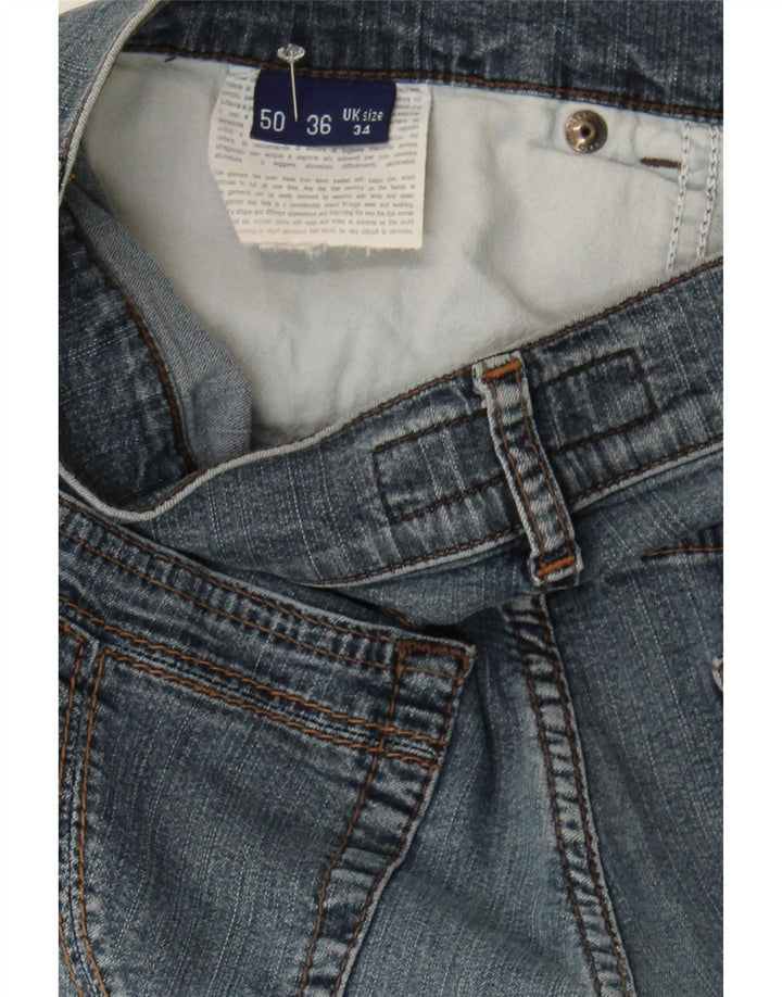 TRUSSARDI Mens Straight Jeans W34 L30 Blue Cotton Vintage Trussardi and Second-Hand Trussardi from Messina Hembry 