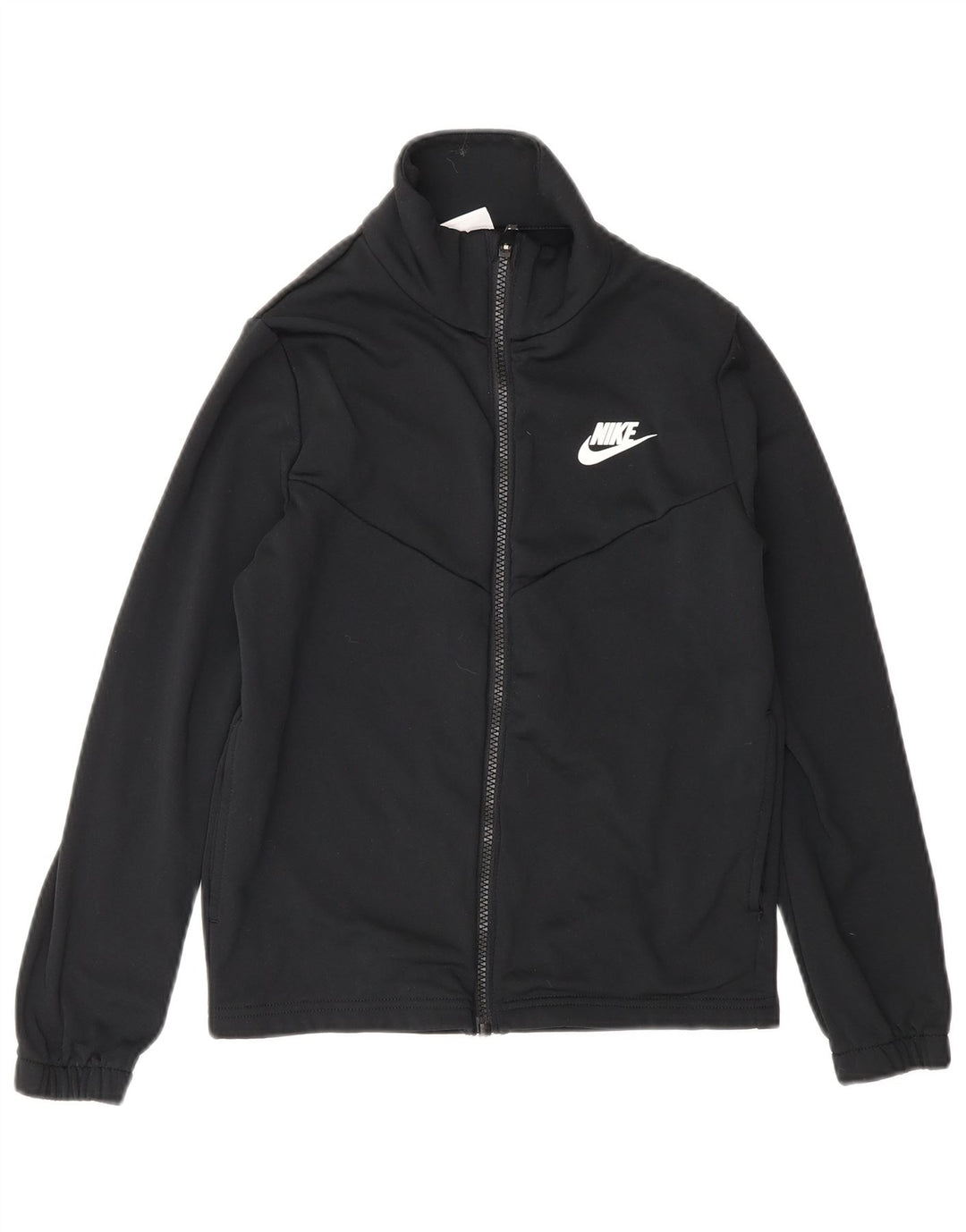 Giacca superiore della tuta grafica da ragazzo Nike 10-11 anni poliestere nero medio