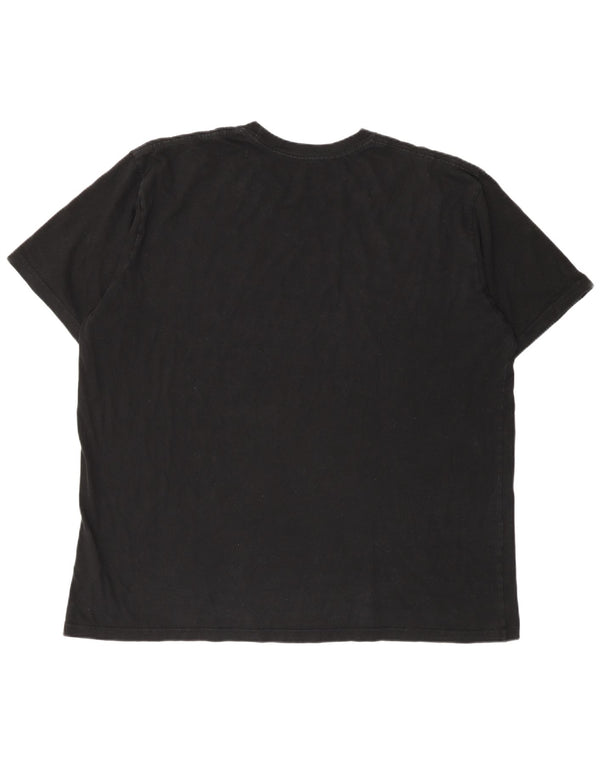 T-shirt grafica da uomo Hard Rock Cafe Praga vestibilità classica 2XL cotone nero