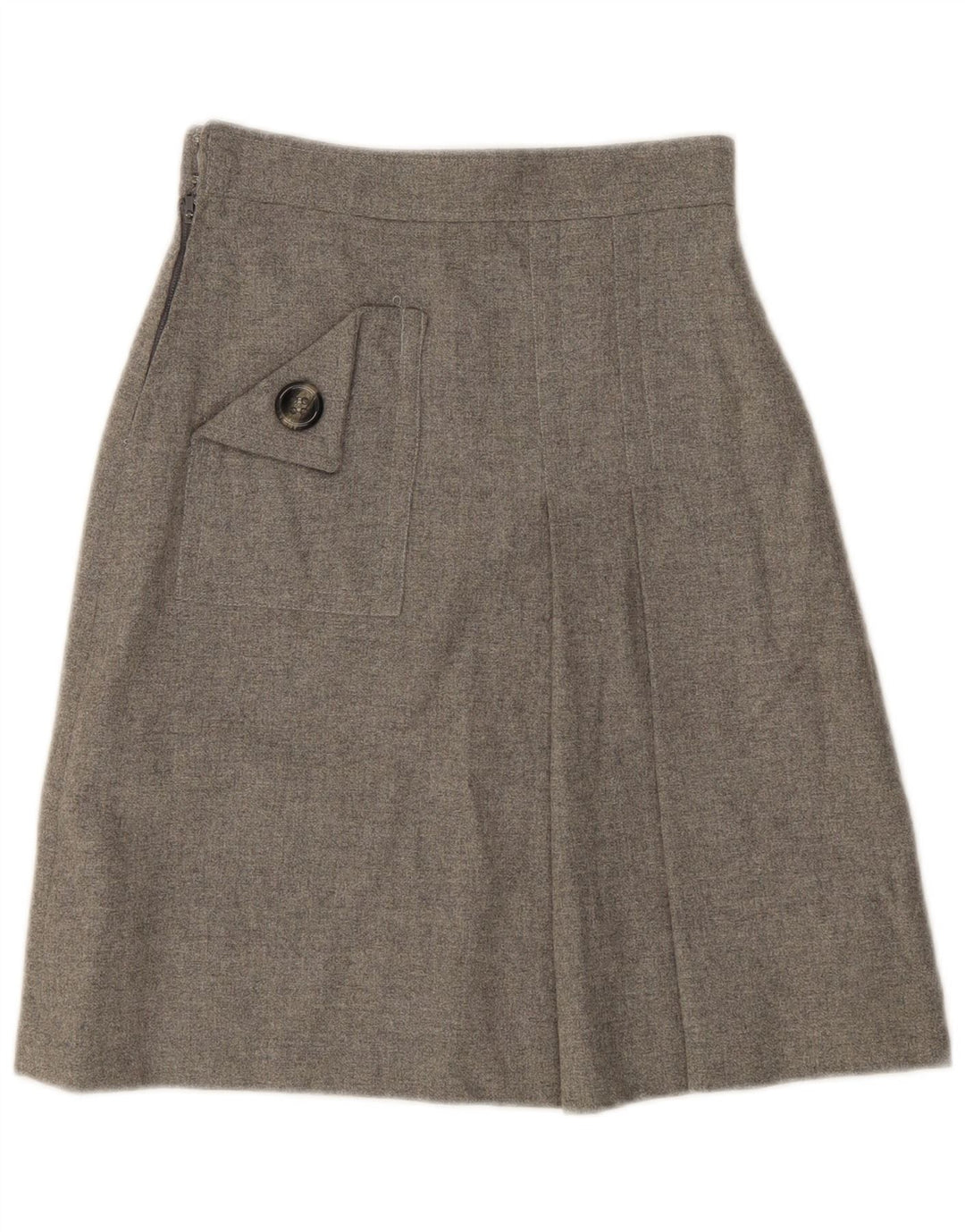 Gonna a trapezio vintage da donna W24 XS grigia