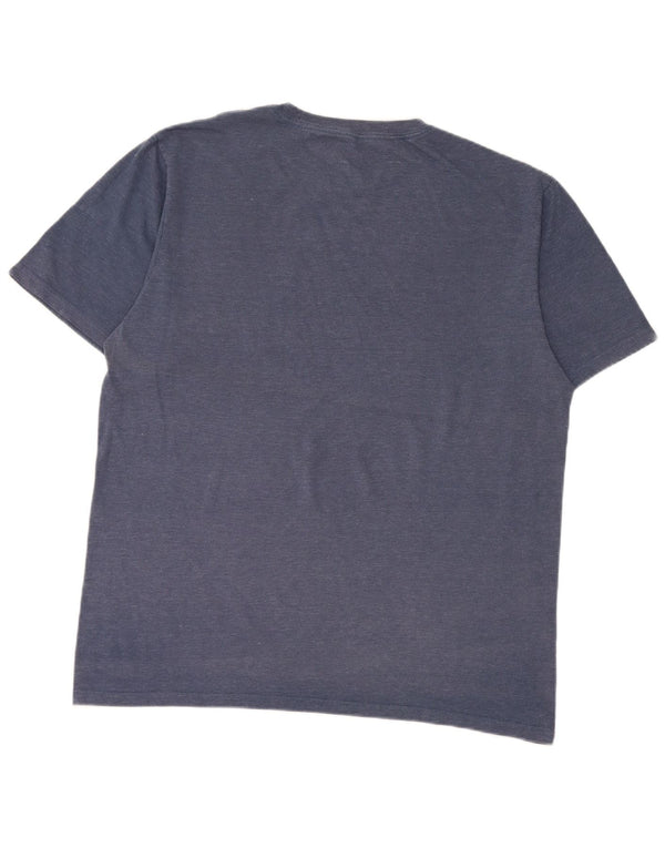 T-shirt da uomo Converse Top grande in cotone blu