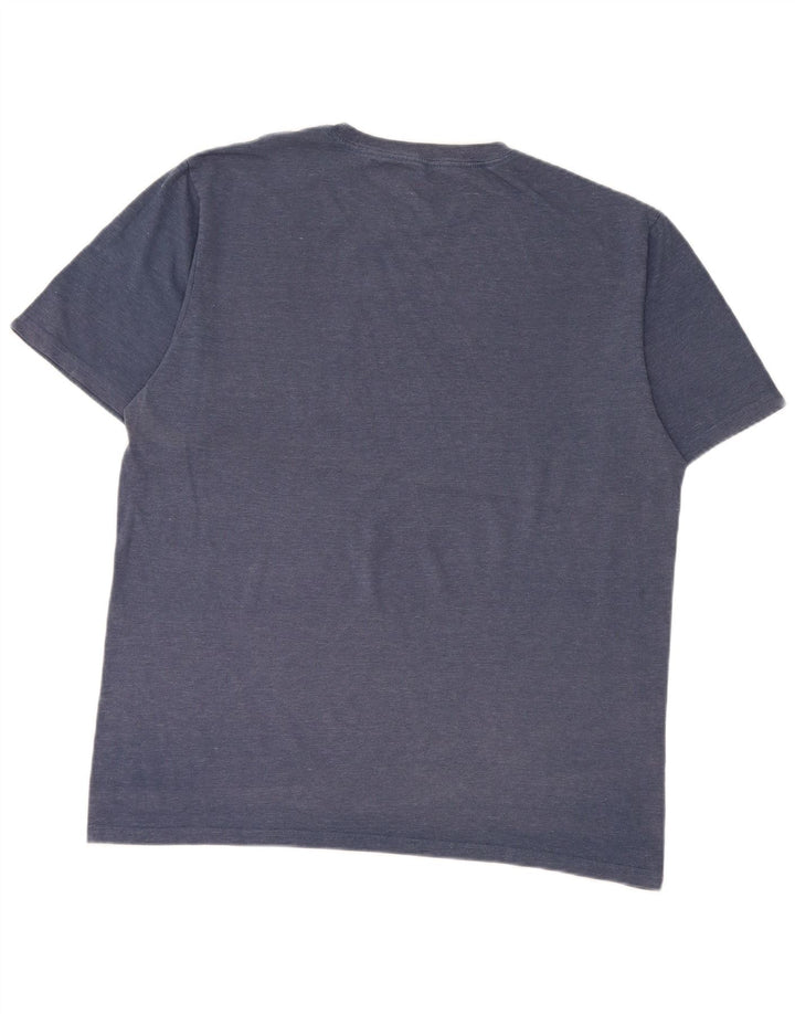 T-shirt da uomo Converse Top grande in cotone blu