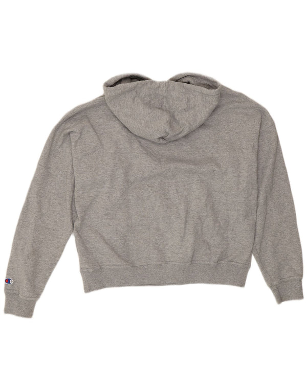 Maglione con cappuccio oversize grafico da donna Champion UK 14 Grigio medio chiazzato