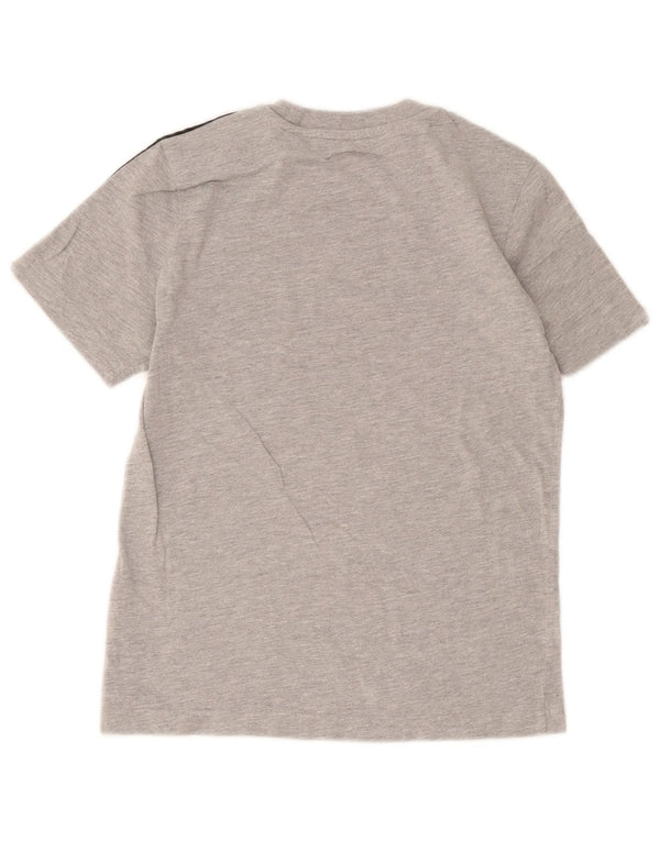 T-shirt Adidas da bambino 11-12 anni in cotone grigio screziato