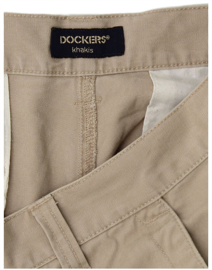 DOCKERS Mens Khakis Cargo Shorts W34 Large  Beige