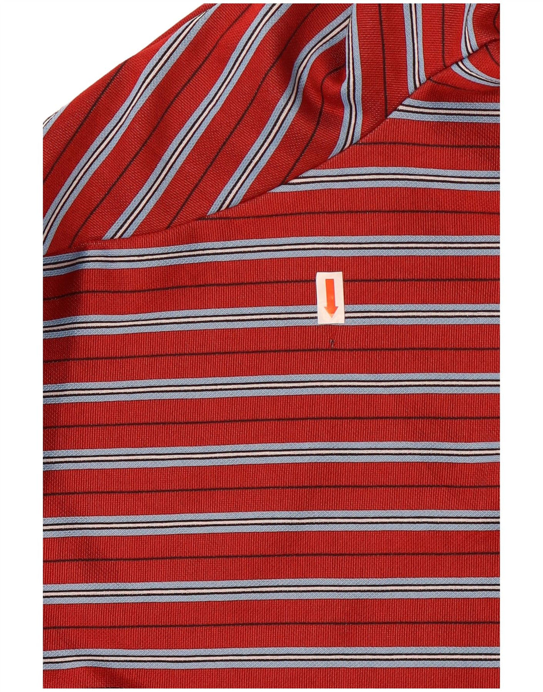 Top corto da donna Zara a maniche lunghe UK 14 rosso medio a righe