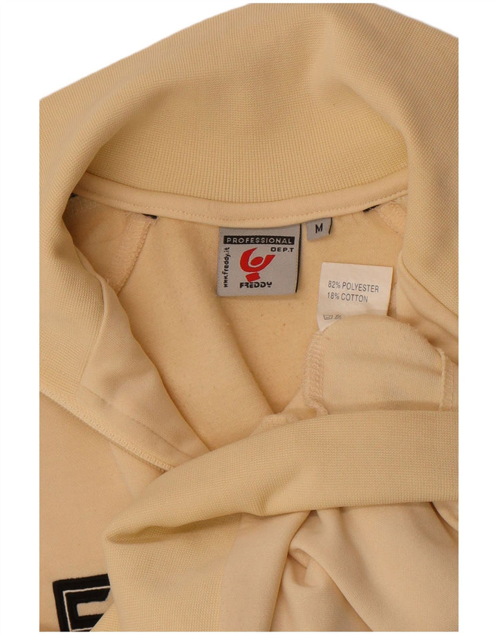 Giacca da ginnastica da donna con grafica corta Freddy UK 14 Beige medio