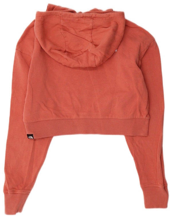 Felpa con cappuccio oversize corta da donna The North Face UK 10 Small in cotone rosa