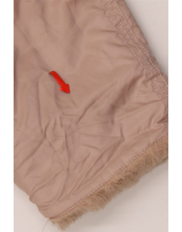 Soprabito oversize con cappuccio vintage da donna IT 46 XL poliestere rosa