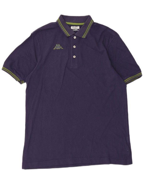 Polo Kappa da uomo XL blu navy