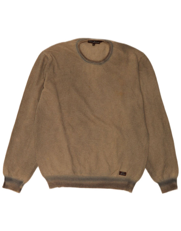 Maglione maglione girocollo da uomo Guess By Marciano XL a righe beige