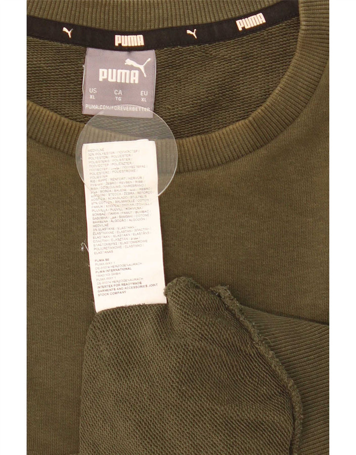 Felpa da uomo Puma Jumper XL in cotone kaki