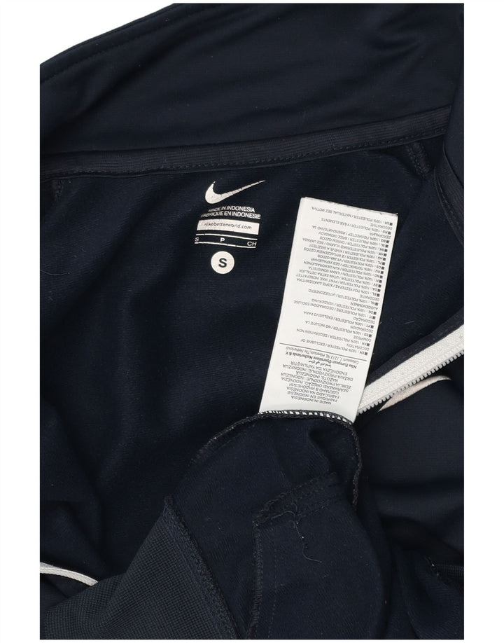 Giacca da tuta da uomo NIKE piccola in poliestere color block blu navy