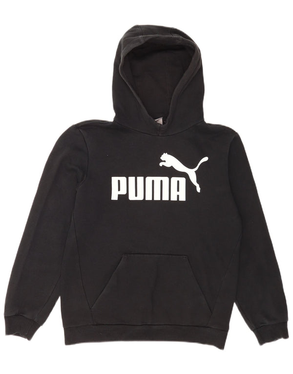 Felpa con cappuccio grafica Regular Fit Puma da ragazzo 13-14 anni in cotone nero sportivo