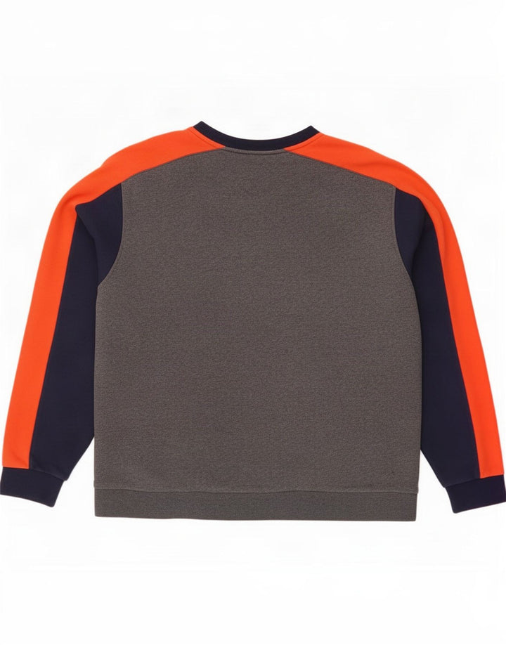 Felpa da uomo Lacoste maglione taglia 8 3XL cotone color block grigio