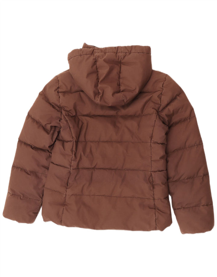Giacca imbottita con cappuccio da donna Murphy & Nye UK 14 Cotone marrone medio