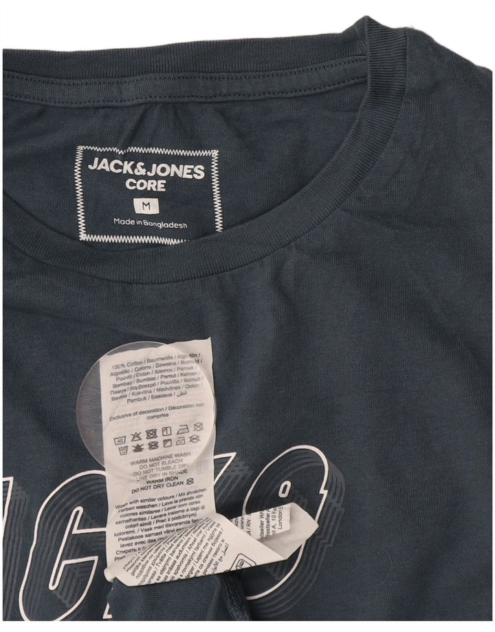 JACK & JONES T-shirt grafica da uomo in cotone medio blu navy