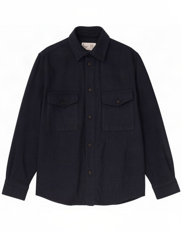 Zara Camicia in flanella da uomo Blu navy medio
