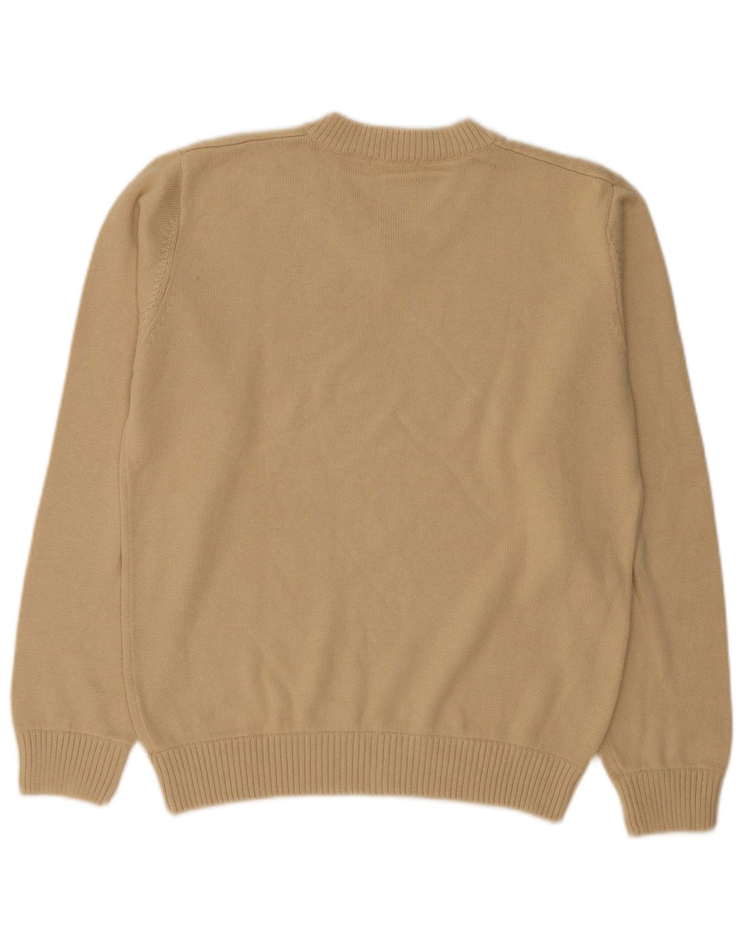 Maglione Sergio Tacchini da uomo con scollo a V piccolo in cotone beige