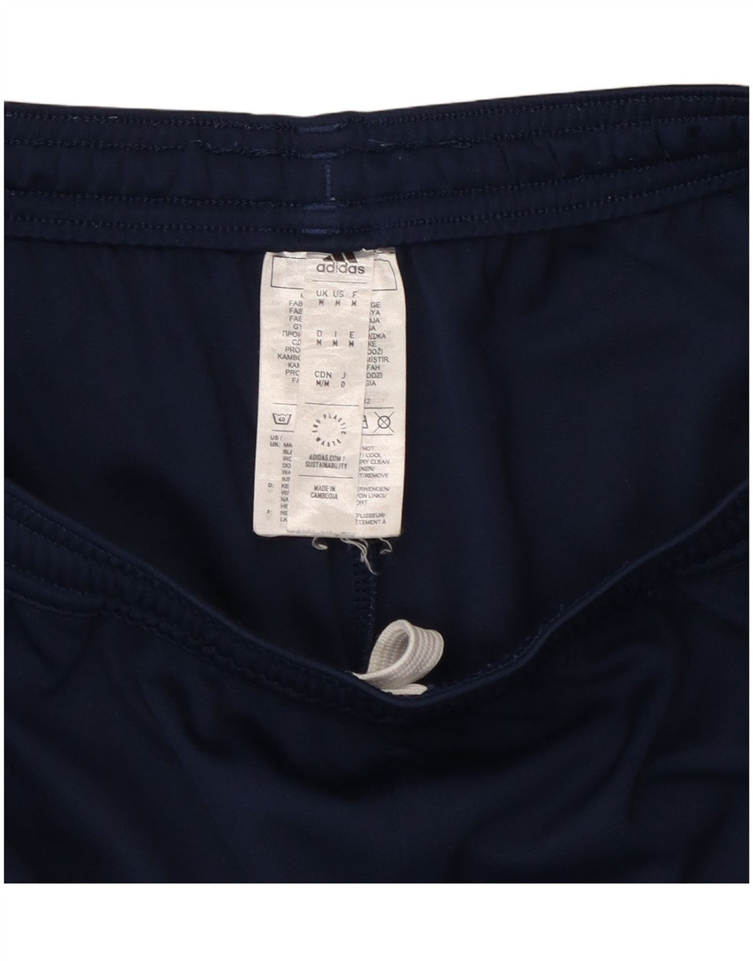 Pantaloncini sportivi Adidas Aeroready da uomo medi sportivi in poliestere blu navy