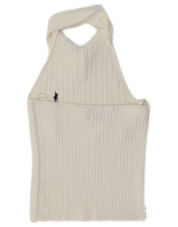 Top alla caviglia da donna Ralph Lauren UK 4 XS bianco