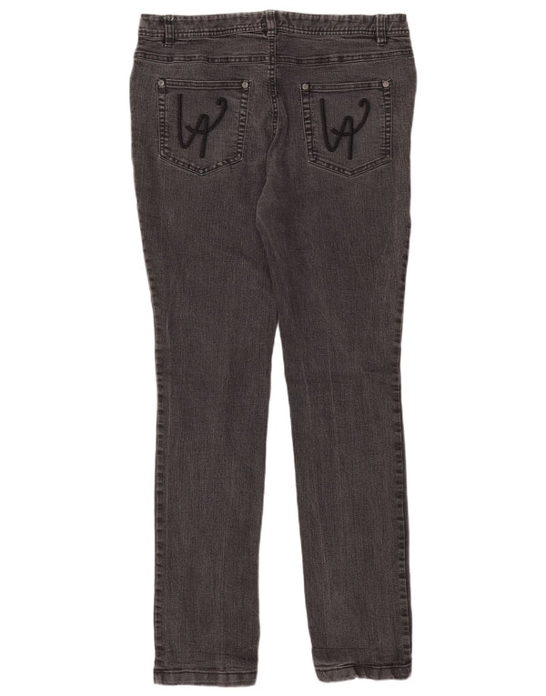 Jeans skinny da donna Laura Ashley UK 14 Large W34 L32 Cotone grigio