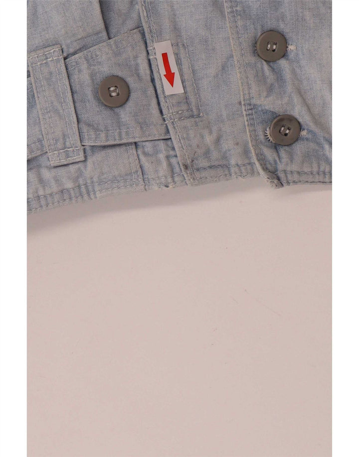 Giacca bomber in denim da uomo vintage UK 36 piccola blu