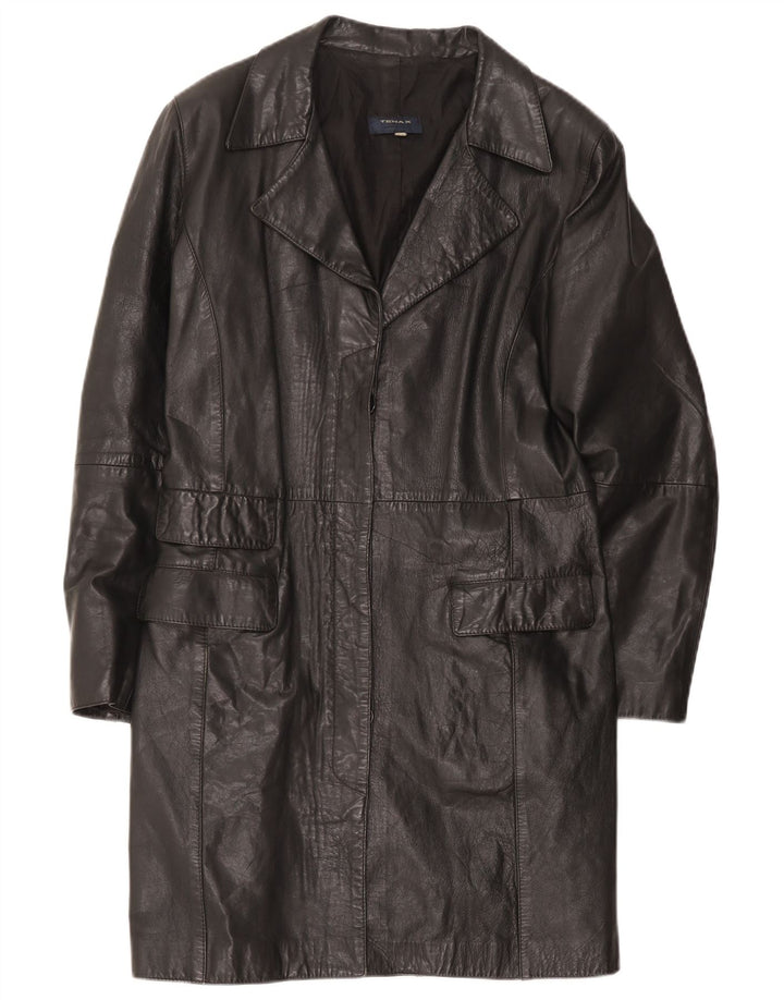 Cappotto in Pelle Donna Tenax IT 46 Large Nero