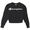 Felpa con grafica corta da donna Champion UK 14 cotone nero medio