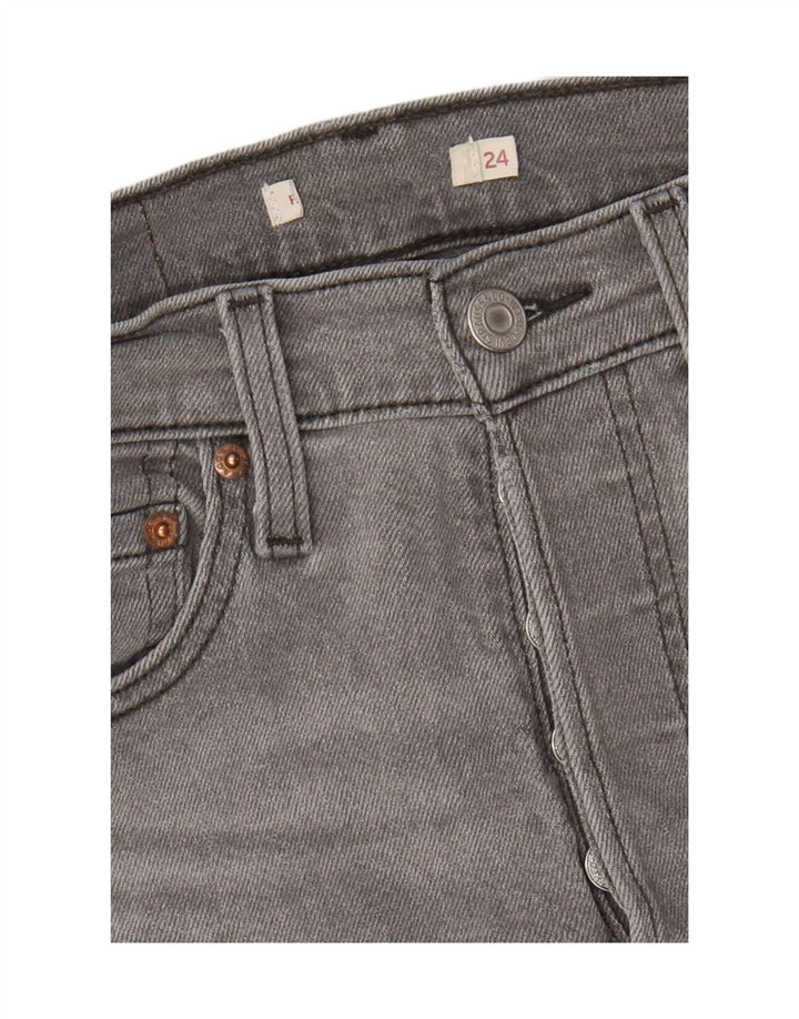 Jeans LEVI'S a gamba larga a vita alta da donna W24 L27 Grigi