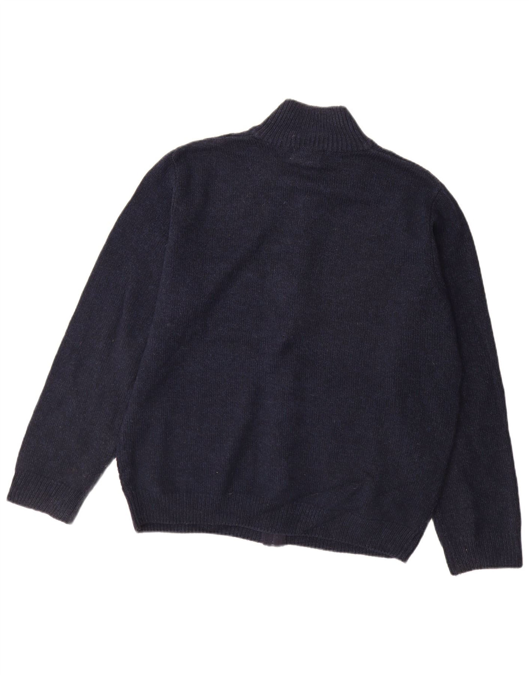 Maglione cardigan con zip intera da uomo Marks & Spencer XL blu navy acrilico