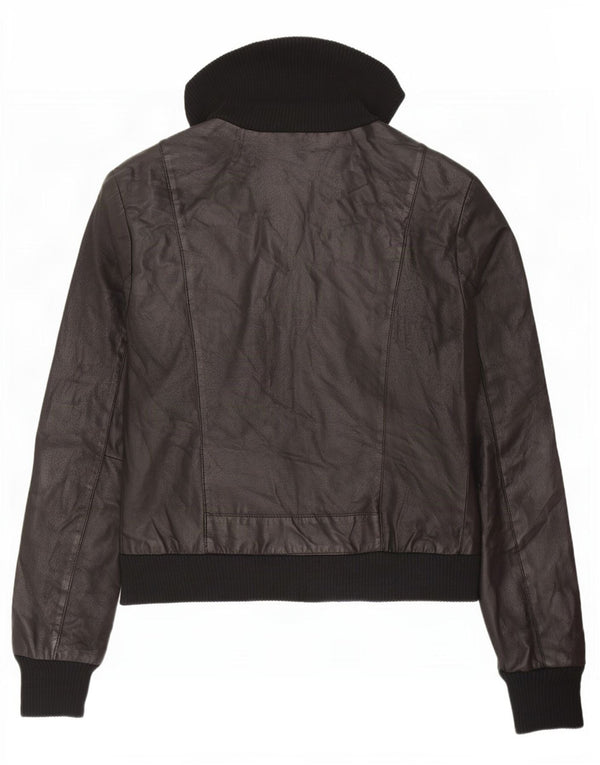 Giacca in Pelle Donna Oviesse IT 46 Large Nera