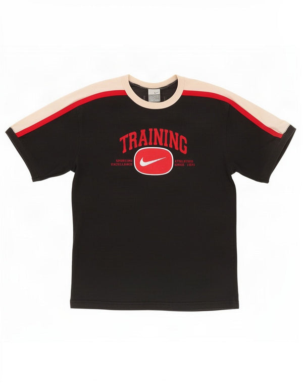 Maglietta grafica da allenamento Nike per ragazzi, 13-14 anni, XL, colore nero