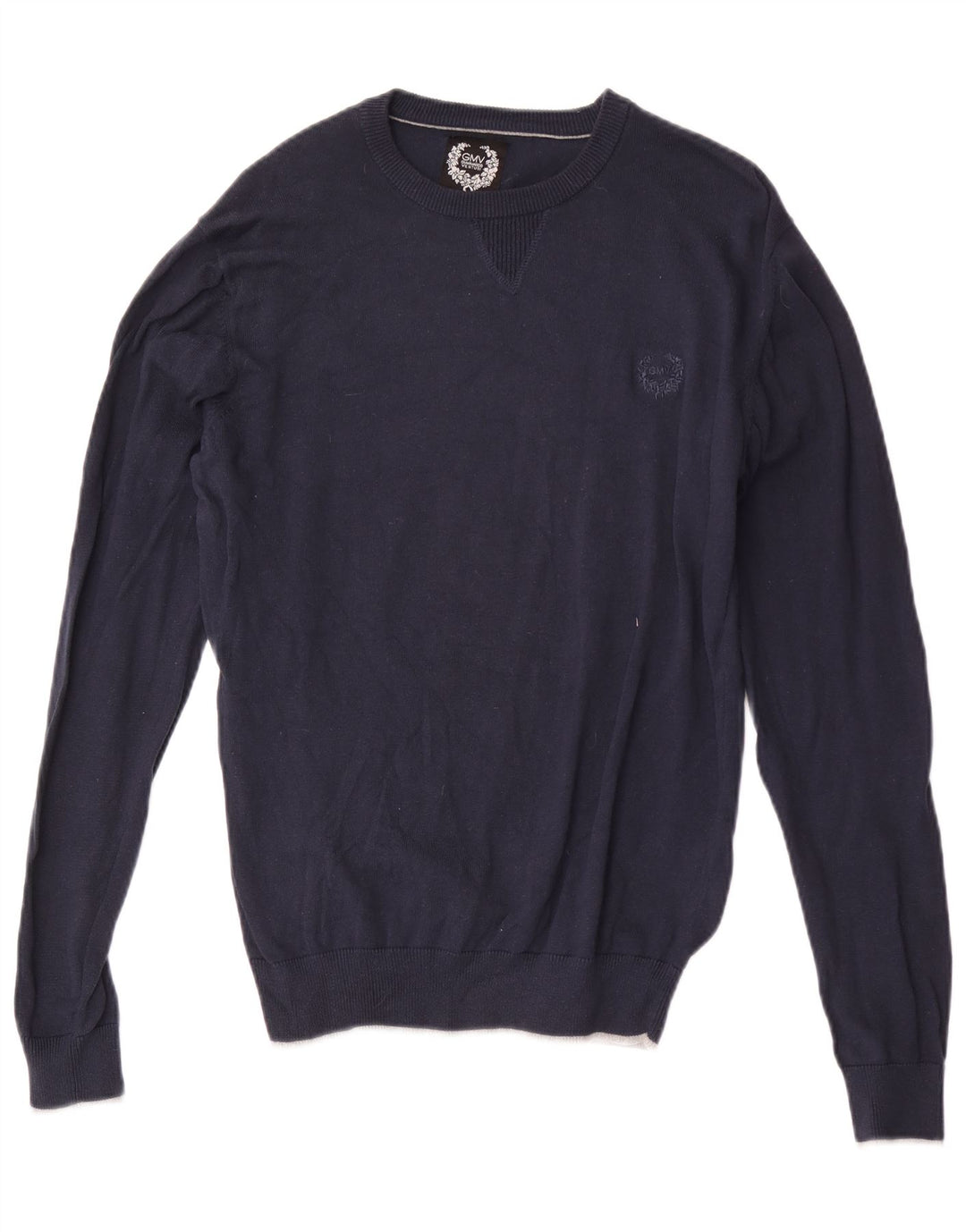 Maglione maglione girocollo da uomo Gianmarco Venturi blu navy medio