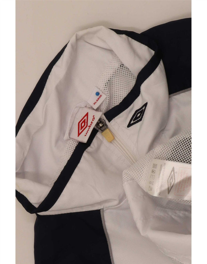Umbro Giacca da tuta da uomo XL Poliestere color block bianco