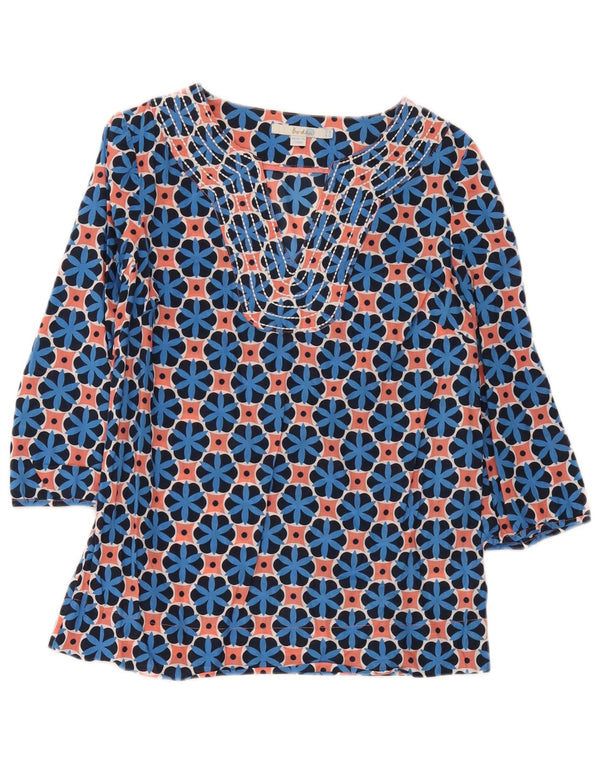 Top tunica da donna con maniche a 3/4 Boden UK 12 medio multicolore geometrico
