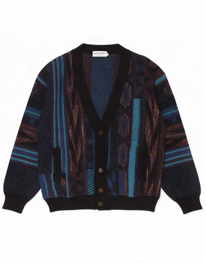 Maglione Cardigan Uomo Luciano Chiari IT 48 Medio Multicolore Geometrico