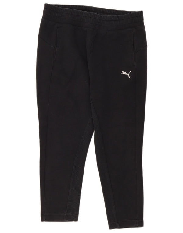 Pantaloni da tuta da donna Puma Crop Joggers UK 14 Large Black Cotton