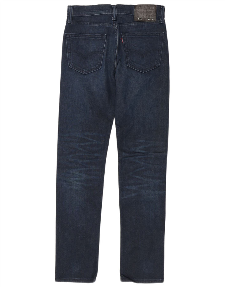 Jeans Levi's Uomo 511 Slim W30 L34 Cotone Blu Navy