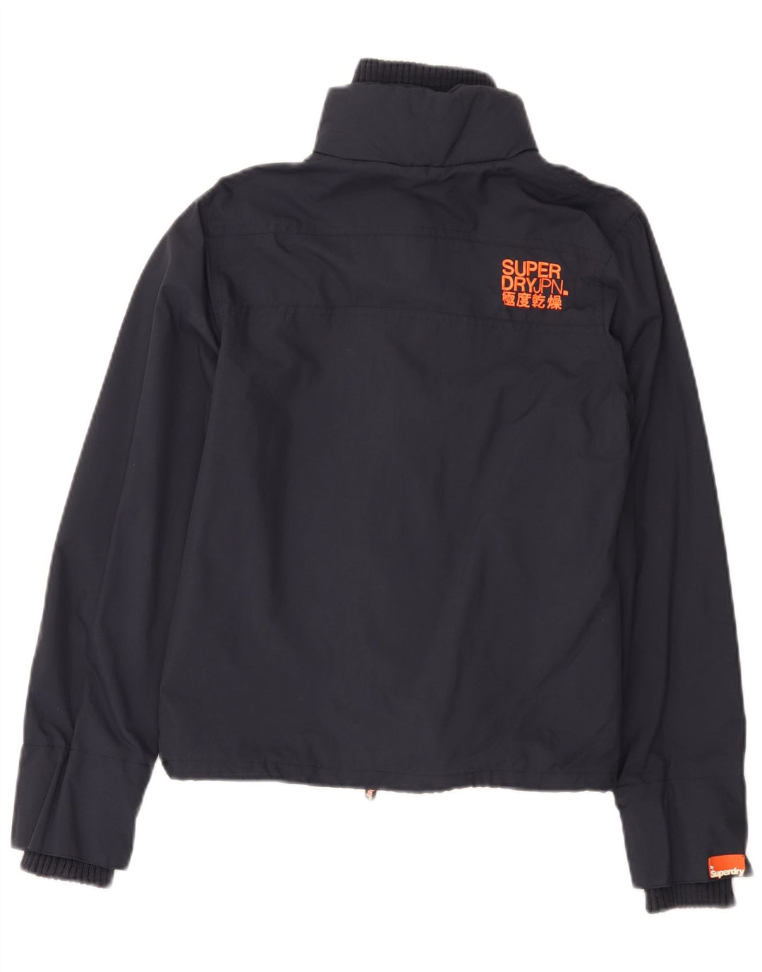 Giacca antipioggia da donna Superdry The Windcheater Graphic UK 12 medio blu navy