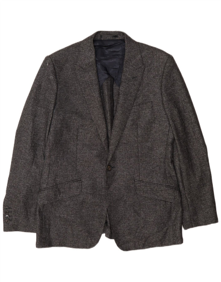 Giacca blazer da uomo a 1 bottone Reiss UK 36 piccola blu navy
