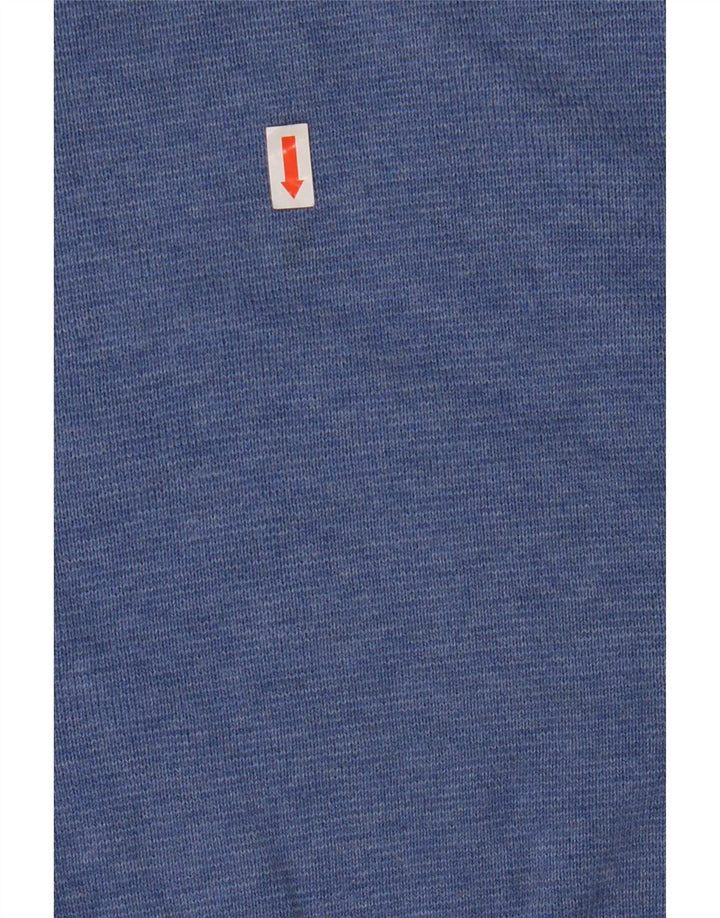 Maglione da uomo con scollo a V Nautica, grande cotone blu