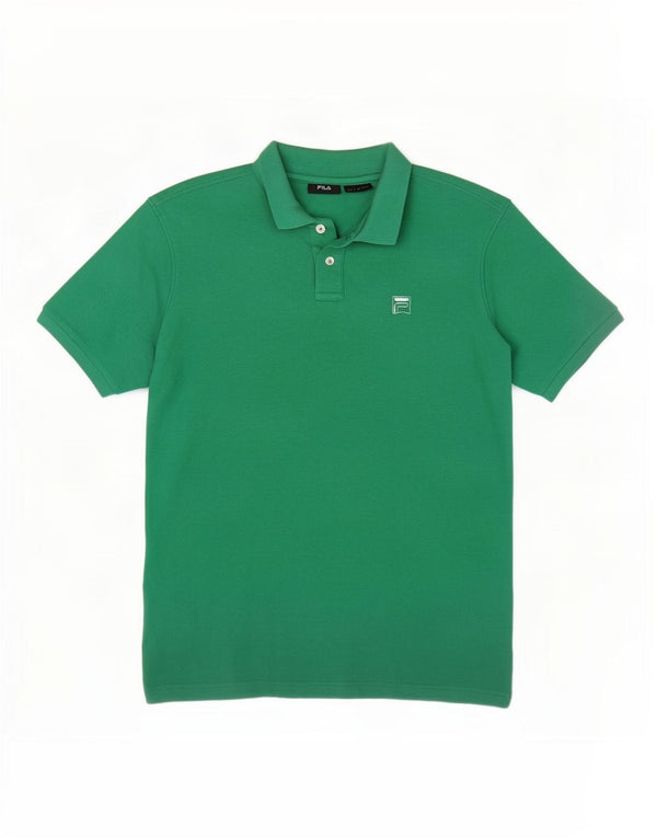Polo da uomo Fila Large in cotone verde