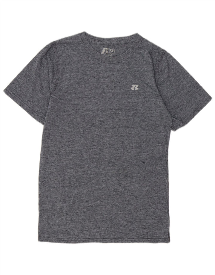 T-shirt da uomo RUSSELL ATHLETIC UK 34/36 piccola poliestere grigio